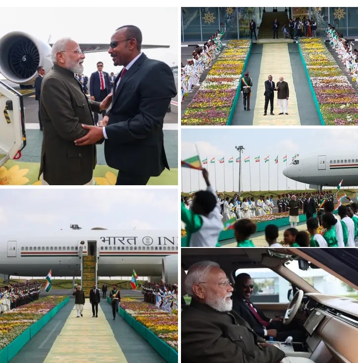 Indian Prime Minister Narendra Modi Lands in Ethiopia to Strengthen Strategic Ties