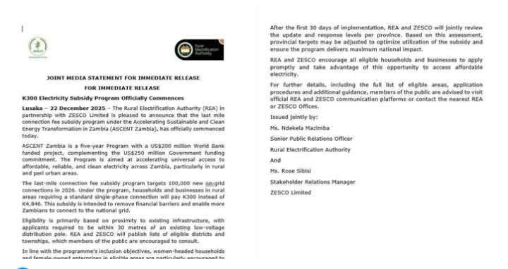 K300 Electricity Subsidy Program Officially Commences&nbsp;