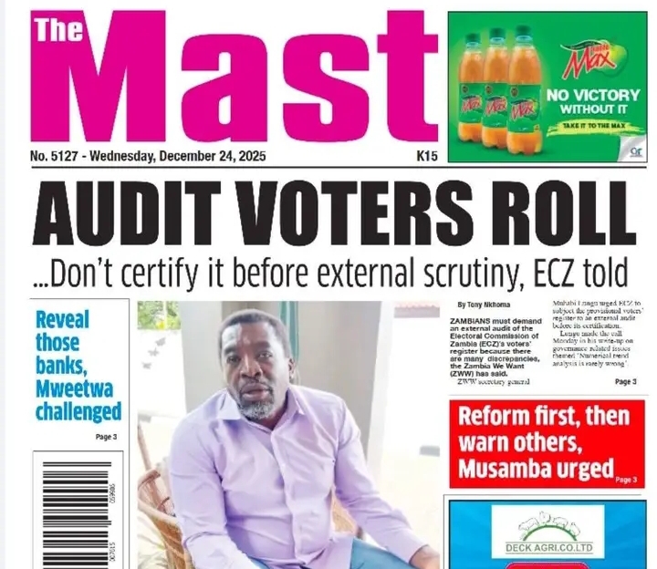 VOTERS’ ROLL AUDIT AHEAD OF 2026 ELECTIONS