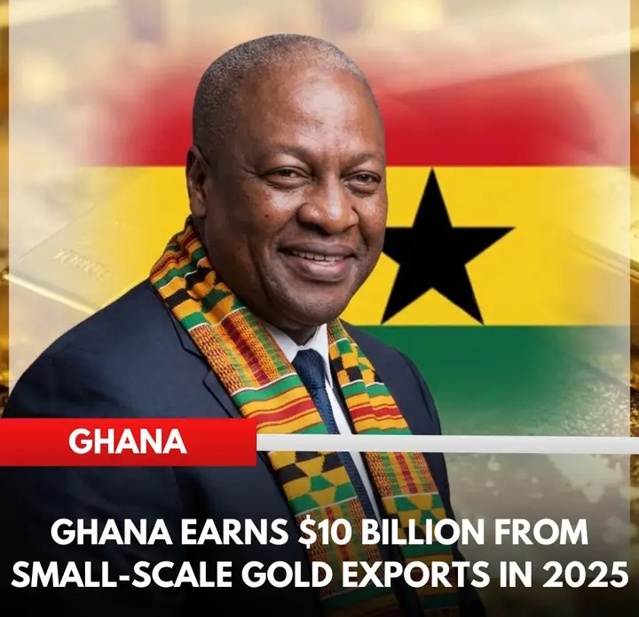 Ghana Earns $10 Billion From Small-Scale Gold Exports in 2025