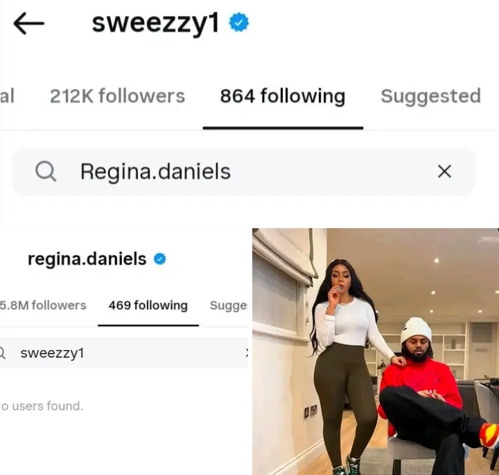 Regina Daniels and Brother Sweezzy Unfollow Each Other Amidst Ned Nwoko Divorce Saga