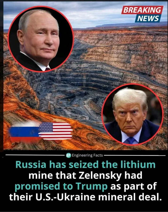 AS TRUMP TAKES OVER VENEZUELA OIL FIELDS, PUTIN TAKES CONTROL OF U.S. LITHIUM MINES IN UKRAINE