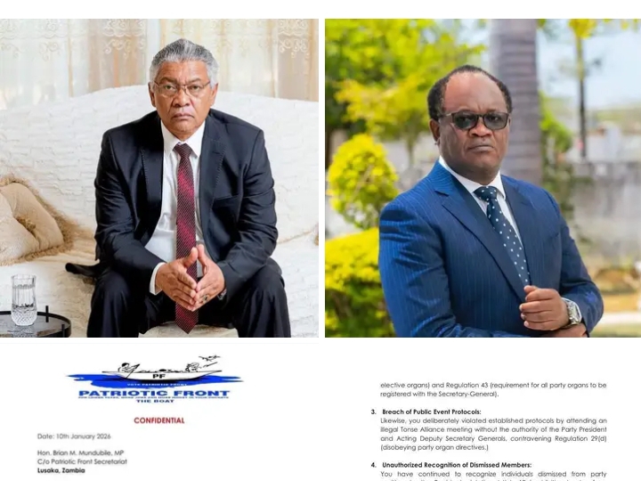 Given Lubinda charges Brian Mundubile with four offences