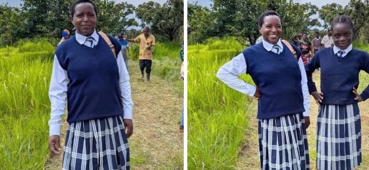 57-YEAR-OLD RETURNS TO SCHOOL UNDER THE FREE EDUCATION POLICY AT MBONGE SECONDARY SCHOOL IN SOLWEZI.