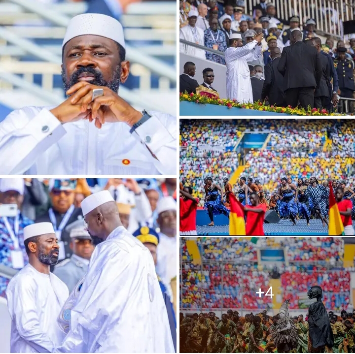President Assimi Goïta attends the inauguration of President Mamadi Doumbouya