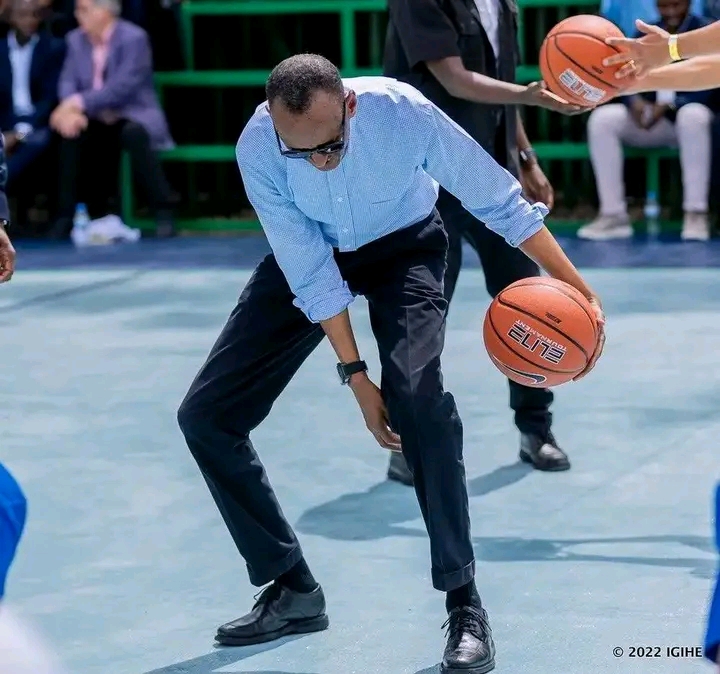 KAGAME TAKES THE COURT: RWANDA’S LEADER SHOWS YOUTH HOW IT’S DONE