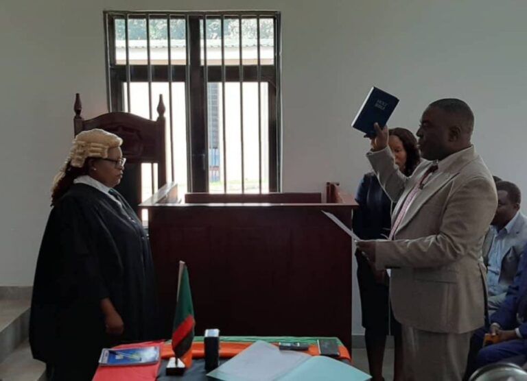 NEWLY-ELECTED KASAMA MAYOR SWORN-IN
