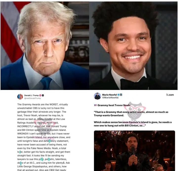 TRUMP THREATENS TO SUE AFRICAN LEGEND TREVOR NOAH!