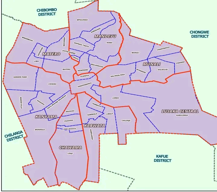LUSAKA PROVINCE OFFICIAL PROPOSALS FROM EACH DISTRICT PRESENTED TODAY TO THE ECZ THAT WILL CONSIDER & MAKE THE FINAL DECISION