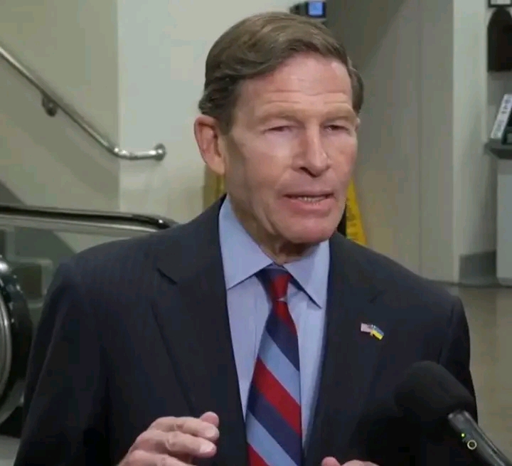 Senator Richard Blumenthal emerges ashen-faced from an Iran War briefing and reveals that he has never been so “angry” in his entire 15 career year in the Senate.