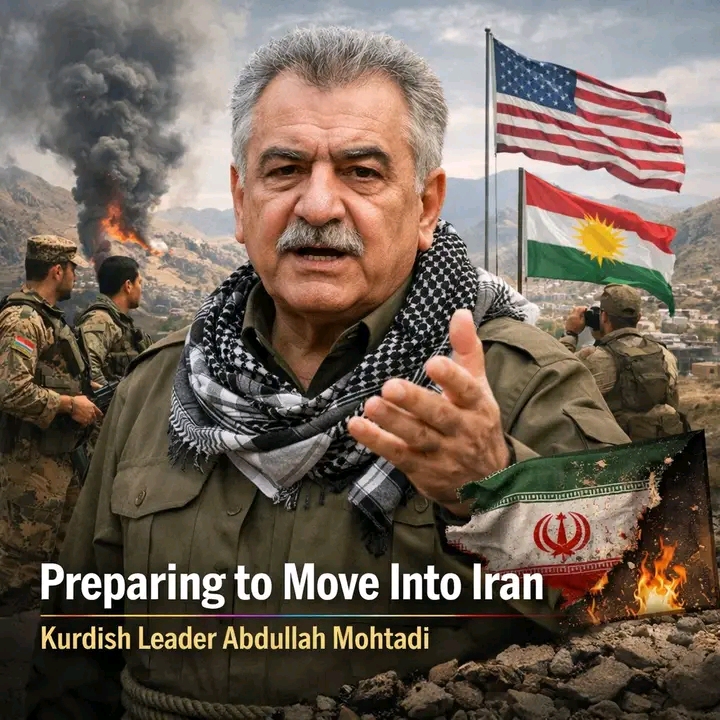 Iranian Kurdish leader Abdullah Mohtadi says Kurdish forces are preparing to move into Iran once the regime weakens, revealing long-standing coordination with the United States