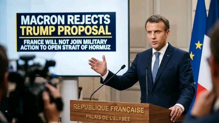Macron rejects Trump proposal, says France will not join military action to open Strait of Hormuz