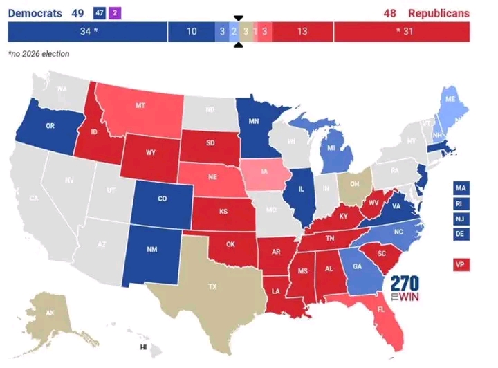 SENATE SHAKE-UP: Democrats Surge as GOP Strongholds Wobble in 2026 Race Forecast
