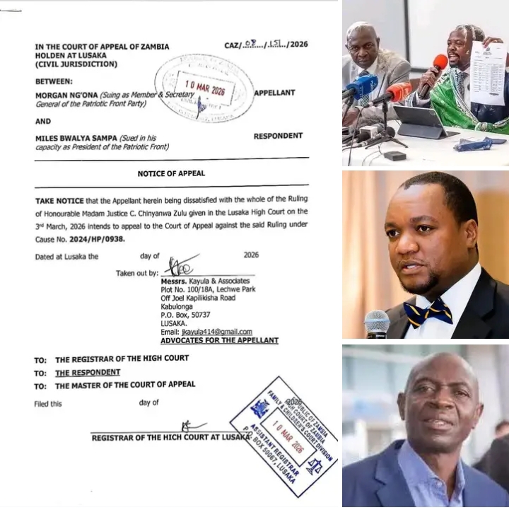 PF Power Battle Intensifies: N’gona Rushes to Court of Appeal as Chabinga Camp Stands Firm