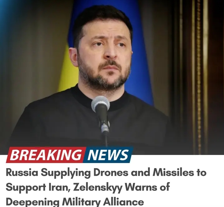 Russia Supplying Drones and Missiles to Support Iran, Zelenskyy Warns of Deepening Military Alliance