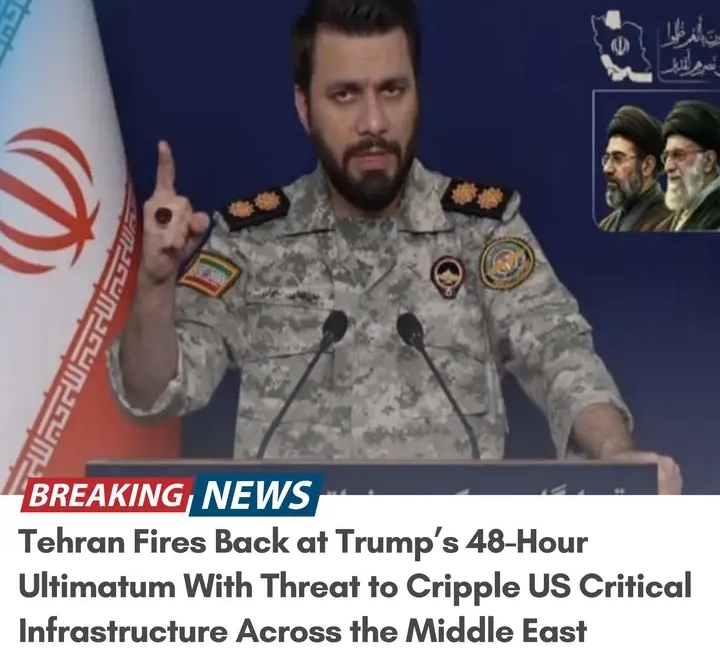 Iran Fires Back at Trump’s 48-Hour Ultimatum With Threat to Cripple US Critical Infrastructure Across the Middle East