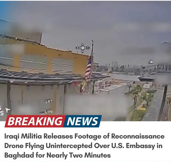 Iraqi Militia Releases Footage of Reconnaissance Drone Flying Unintercepted Over U.S. Embassy in Baghdad for Nearly Two Minutes