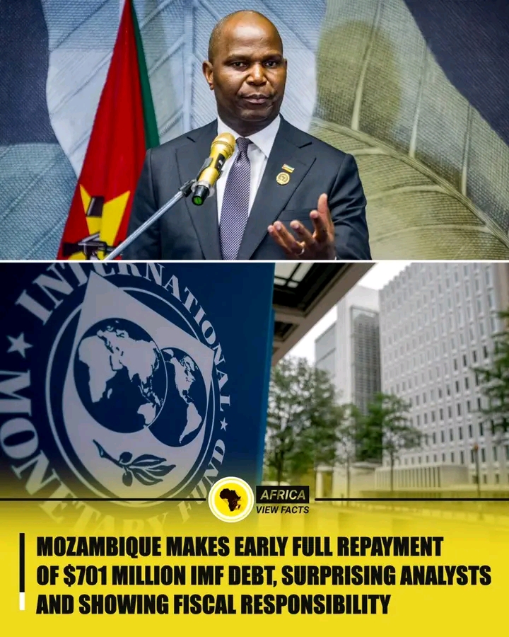 Mozambique has fully repaid its $701 million debt to the IMF ahead of schedule