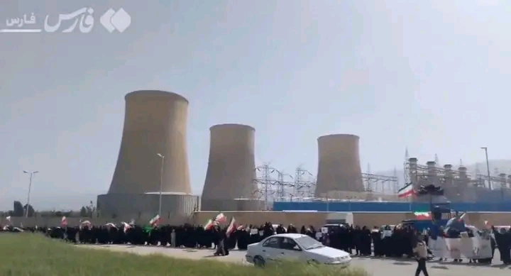 Iranian Regime Uses Civilians and Kids as Human Shields at Power Plant