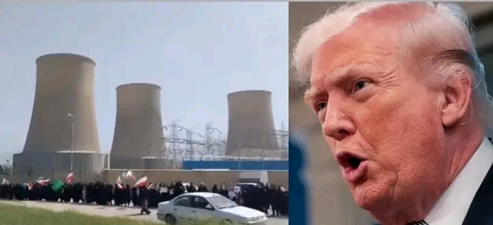 Iranians form human chains around their power plants in national show of defiance against Trump as he tells them “Surrender or fight” is their only choice!