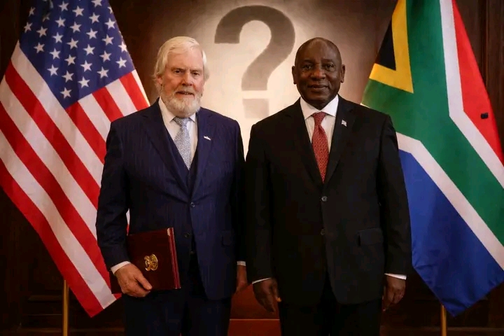Ramaphosa receives credentials from new US ambassador