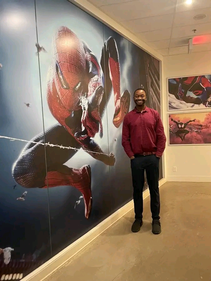 The youngman from Zambia that has worked on the Spiderman Movie
