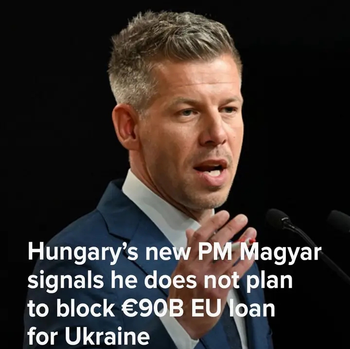 Hungary’s newly elected Prime Minister Péter Magyar said he will not block the EU’s €90bn loan to Ukraine
