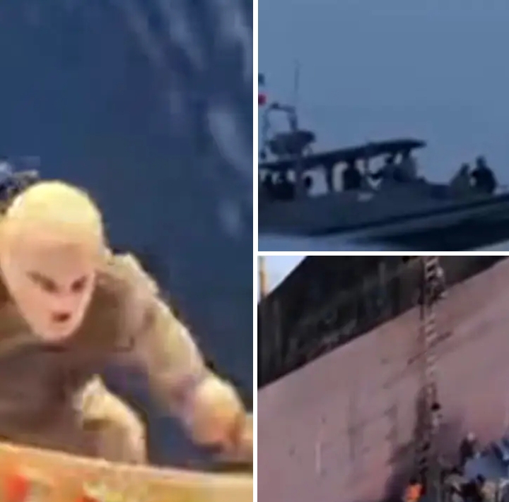 Iranian media shows forces seizing two cargo ships in Strait of Hormuz