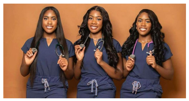 Triplet Sisters Graduate College Together. They Took All the Same Classes and Earned the Exact Same Degree
