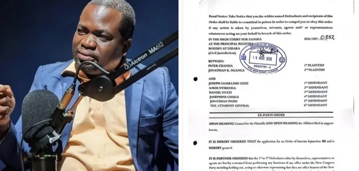 Lusaka High Court has granted a restraining order in favour of Pastor Peter Chanda