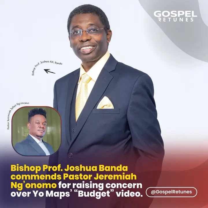 Bishop Prof. Joshua Banda adds his voice to the conversation, commending Pastor Jeremiah Ng’onomo for raising concern over Yo Maps’ “Budget” video.