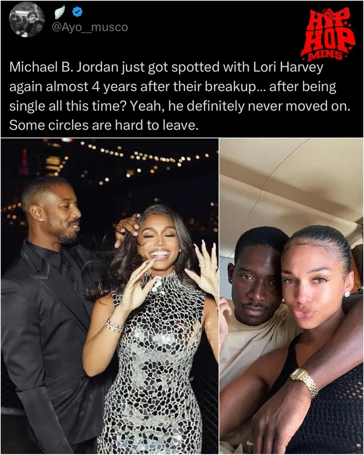 Michael B. Jordan ran back to Lori Harvey after she has b-een with all his friends