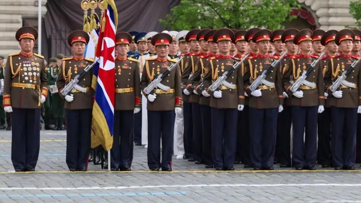 North Korean troops join Russia’s Victory Day parade in Moscow for first time