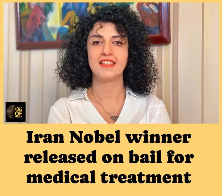 Iranian authorities on Sunday released Nobel peace prize winner on bail&nbsp; for medical treatment