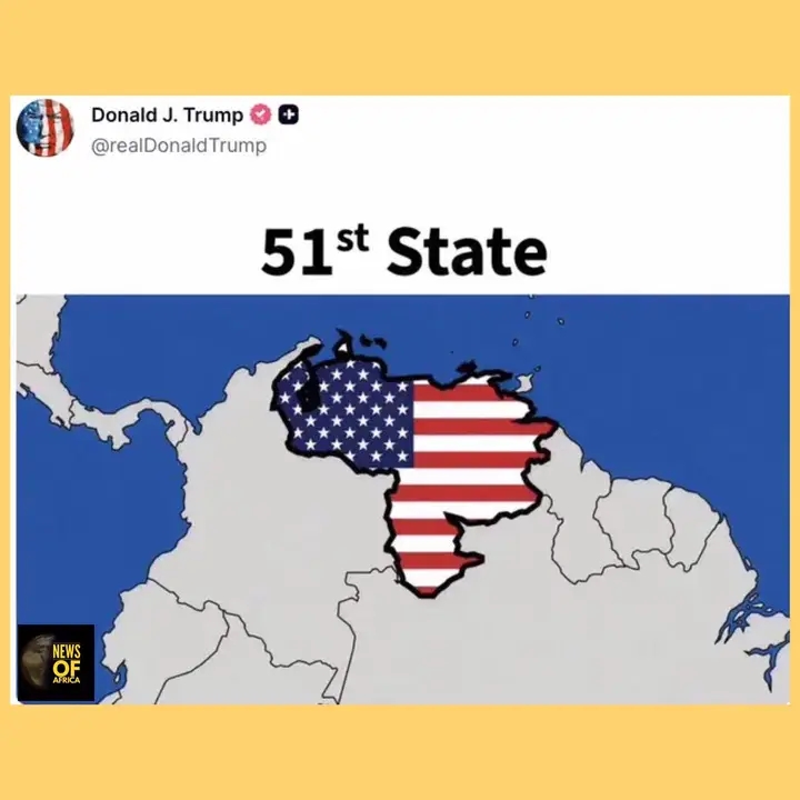 President Trump Posts Graphic of Venezuela as 51st US State