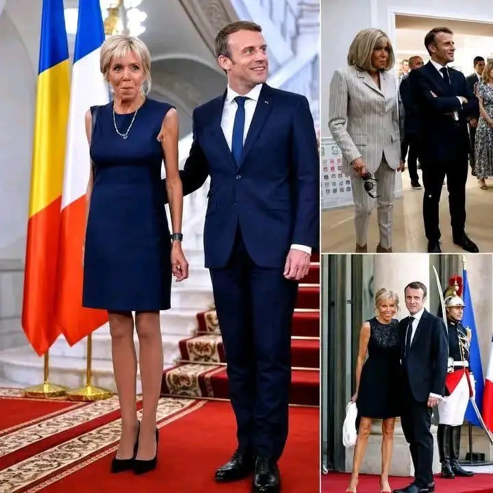 Meet President of France, Emmanuel Macron and his 73 year old wife Bridget, who he married in 2007 with her 3 adult kids