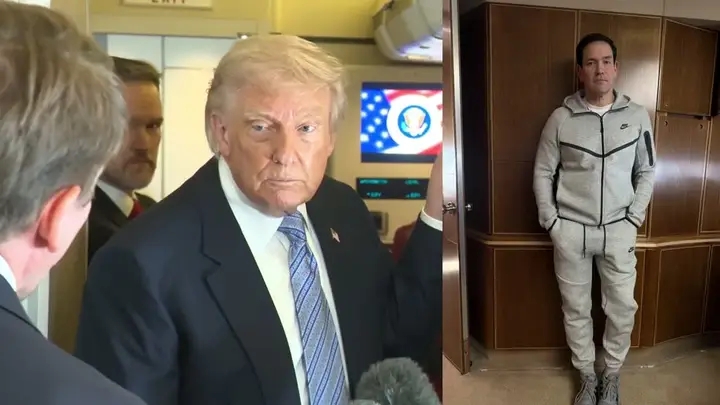 TRUMP ON MARCO RUBIO’S VIRAL “MADURO” NIKE TECH OUTFIT: “I THOUGHT HE LOOKED VERY GOOD… I THOUGHT HE WAS OUTSTANDING”
