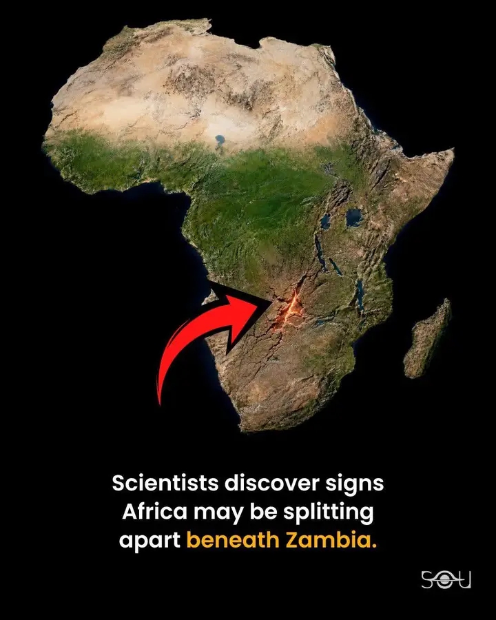 Scientists have found signs of deep tectonic activity beneath Zambia