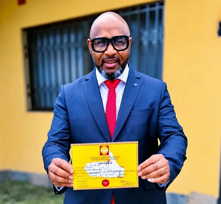 Alexander Mumba Sakala has been adopted by UPND to contest for the Metero Constituency