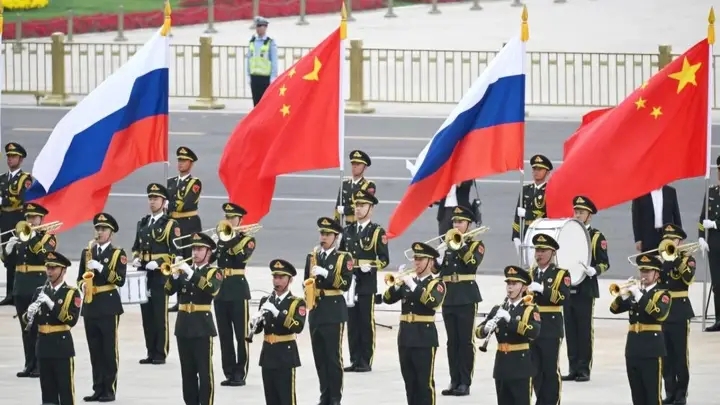Chinese President Xi Jinping Holds Official Welcome Ceremony for Russian President Vladimir Putin in Beijing