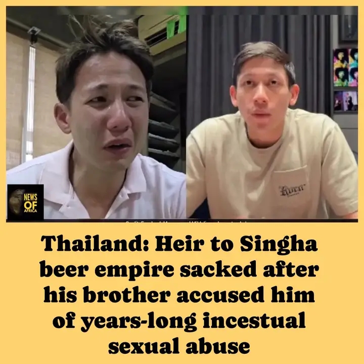 Heir to the Singha beer empire sacked after his British brother accused him of a years-long campaign of incestual s3xual abuse