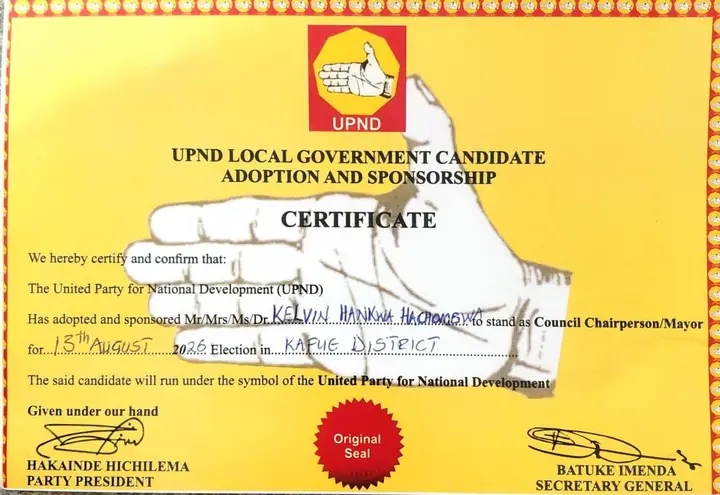 WHO WILL FILE IN? KAFUE UPND ADOPTION CONFUSION DEEPENS