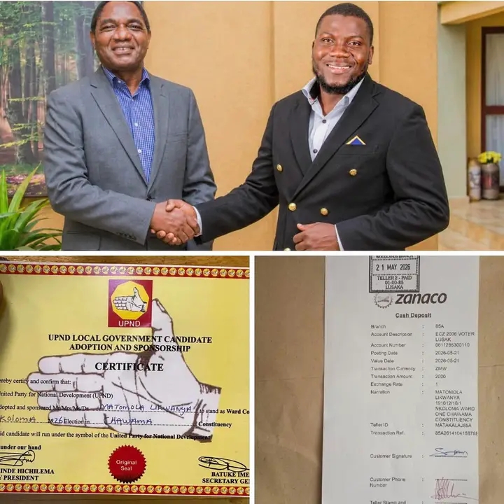 HON. MATOMOLA LIKWANYA WITHDRAWS FROM NKOLOMA WARD RACE, CITES NEED FOR PEACE
