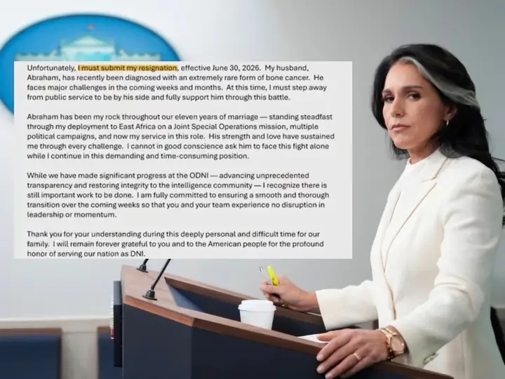 Tulsi Gabbard Resigns as U.S. Director of National Intelligence Amid Reports of Policy Clash Over Iran