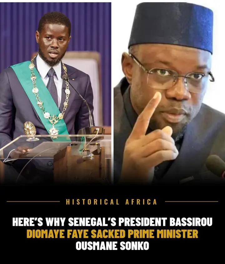 Here is why Senegal’s President fired  Prime minister Ousmane Sonko