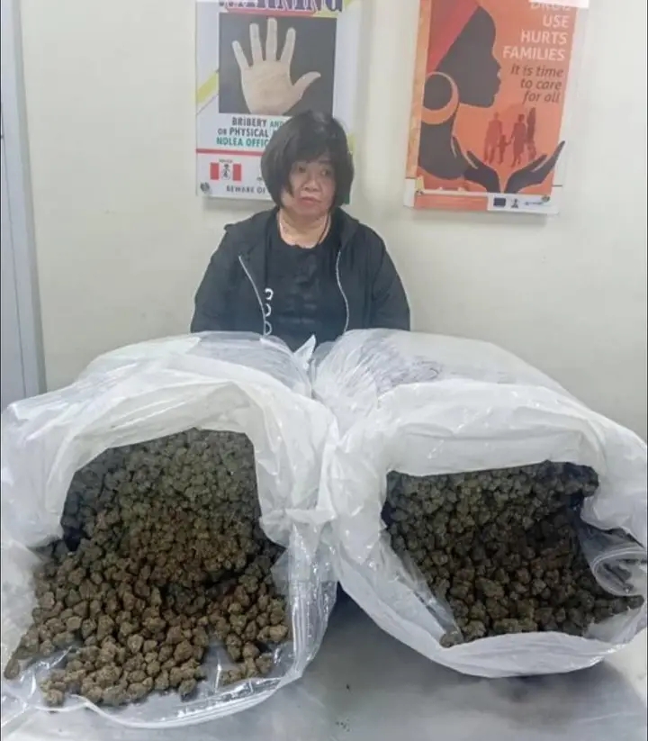 63-year-old Chinese woman arrested with 31kg synthetic cannabis in Nigeria