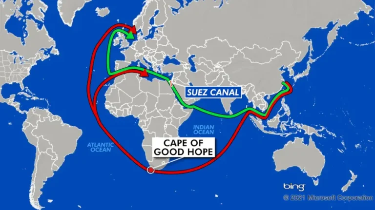 A major shift in global trade routes is underway, as shipping traffic rapidly reroutes around Africa via Cape of Good Hope