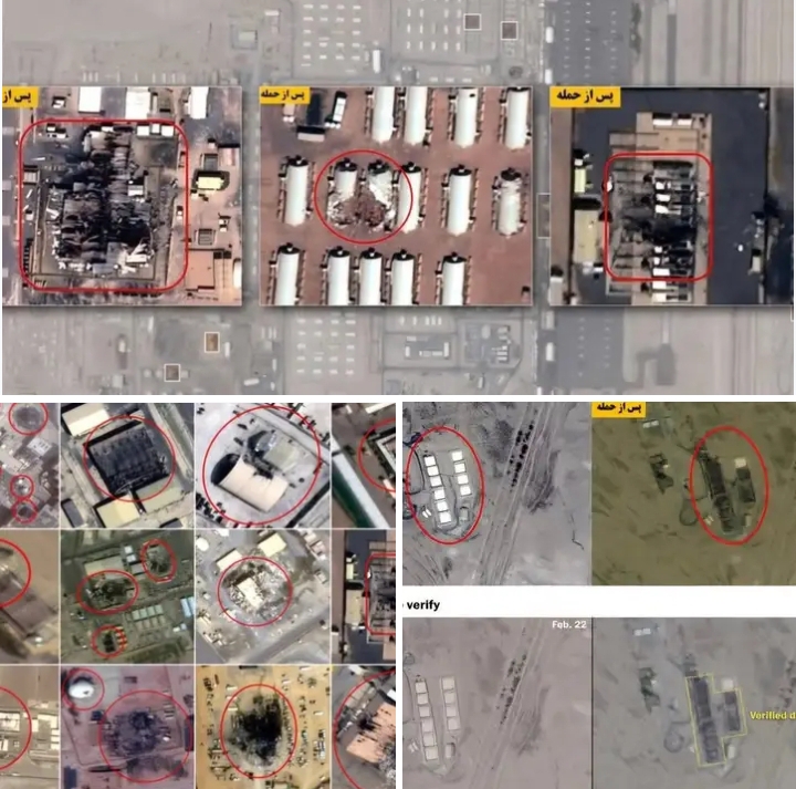 Satellite images reveal massive damage to U.S. military assets across Middle East