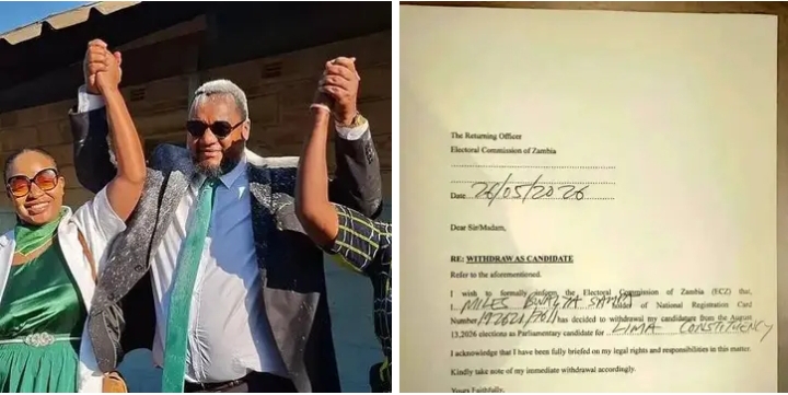 Drama king Miles Sampa withdraws as independent parliamentary candidate for Lima constituency
