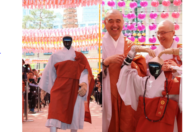 South Korea’s first humanoid robot becomes Buddhist monk